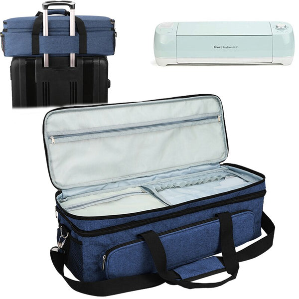 Carrying Bag Compatible with Cricut Explore Air, Cricut Maker Foldable Travel Tote Bag for Die-Cut Machines Accessories