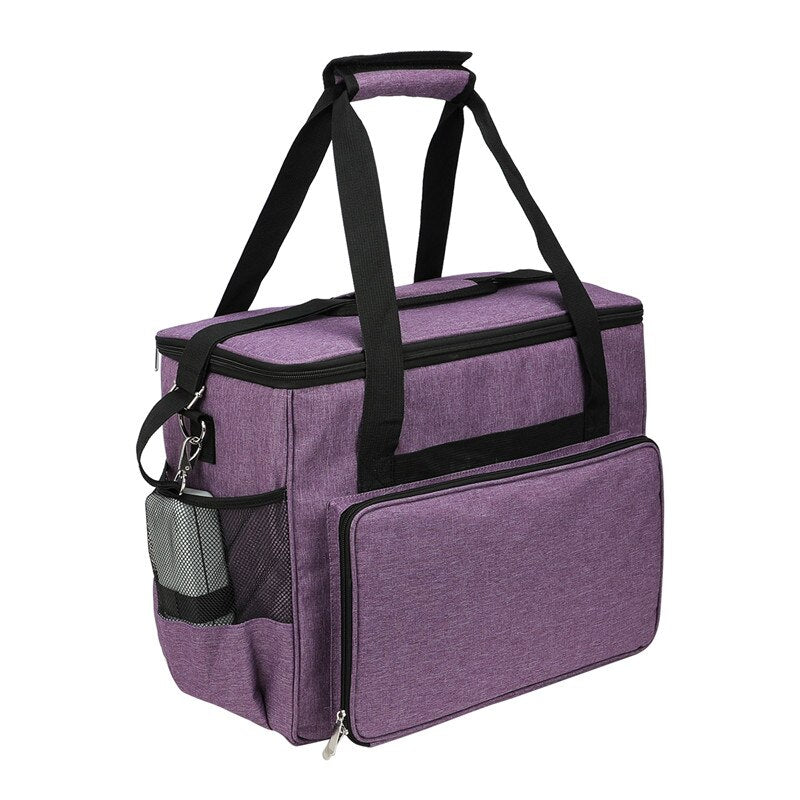 Sewing Machine Storage Bag with Multiple Storage Pockets Tote Case with Shoulder Strap Home Organizer Bag For Sewing Tools